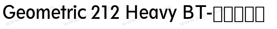 Geometric 212 Heavy BT字体转换